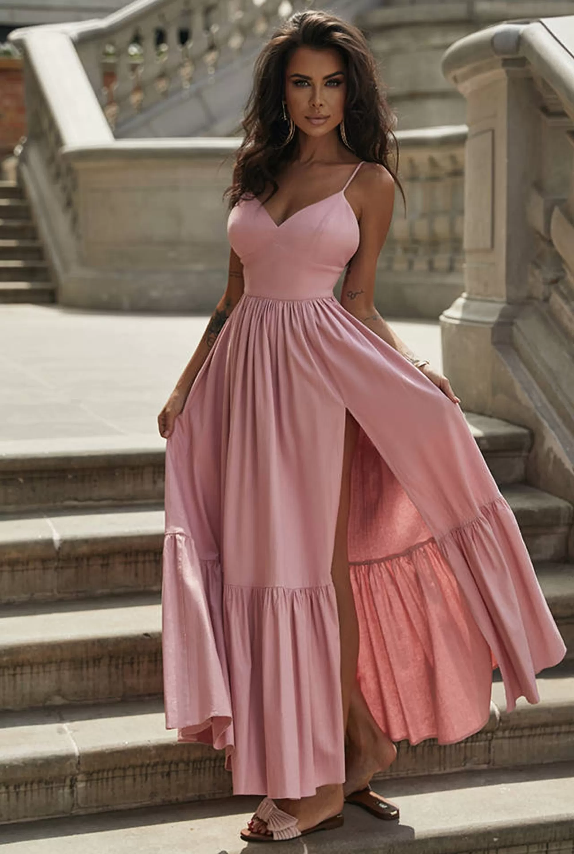 Best Sale Kamalla Pink - Harmony Of Pink In A Maxi Dress Women Every Day