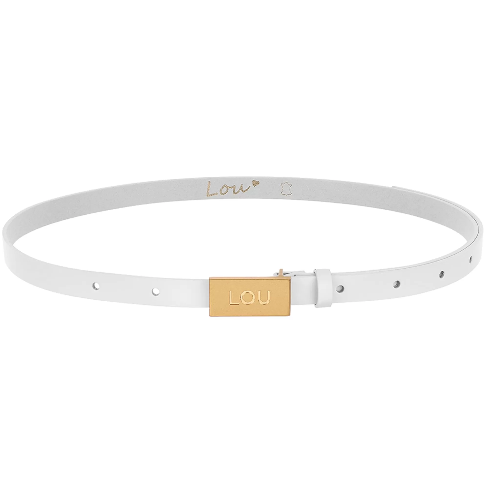 Hot Lita Belt - White Women'S Belt With Gold Buckle Women Belts