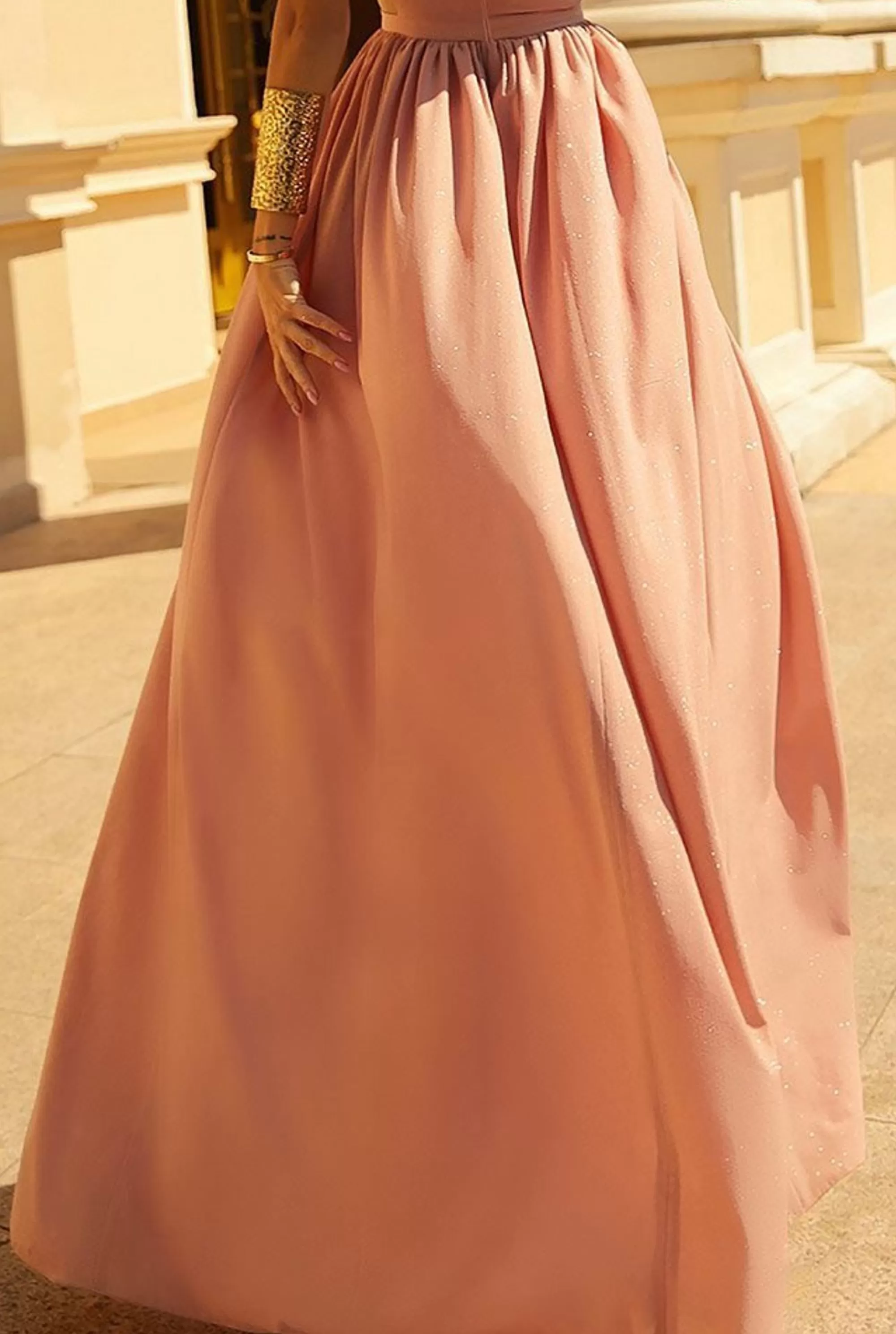 Shop Luna - Dress In The Color Of Dirty Pink With Glitter Women Wedding
