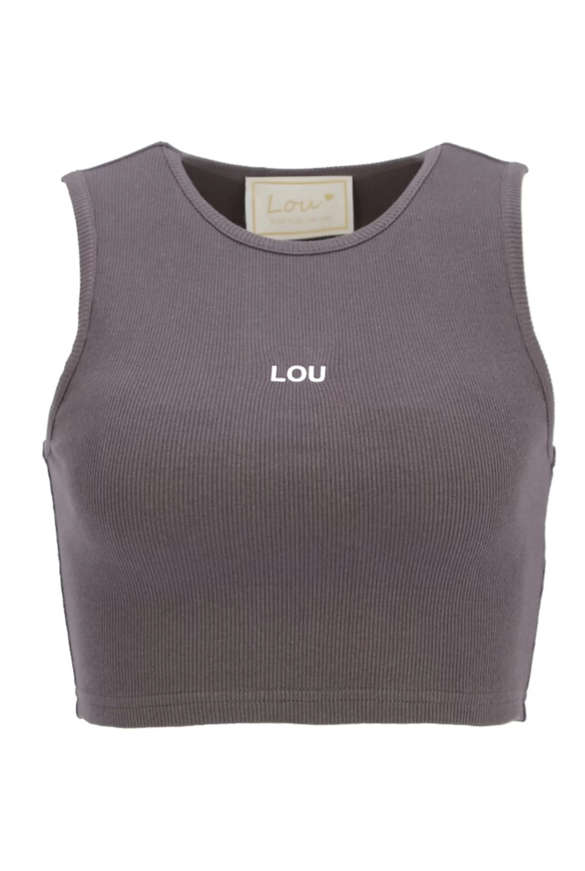 Outlet Saura - A Short Graphite Strapless Top Women T-Shirts